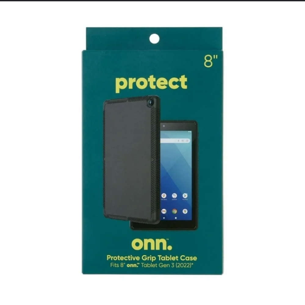 Onn. Protective Grip Tablet Case ( Black )